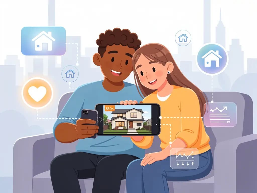 AI real estate assistant helping home buyer search properties